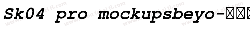 Sk04 pro mockupsbeyo字体转换